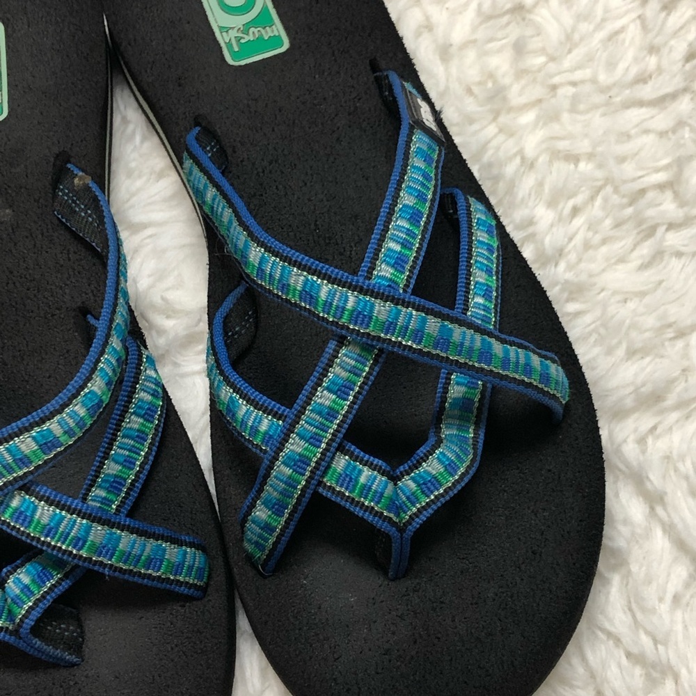 Teva Olowahu Blue Mush Sandal Sz 5 - Picture 5 of 11